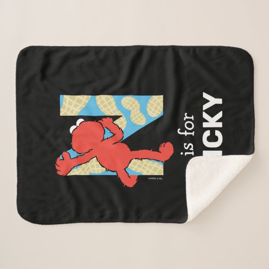 Elmo Alphabet | N Nuts Sherpa Deken (Voorkant (horizontaal))