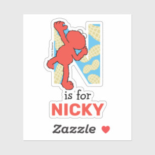 Elmo Alphabet   N Nuts Sticker