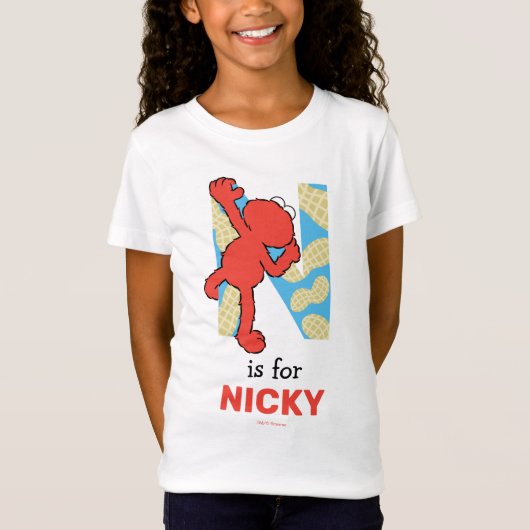 Elmo Alphabet | N Nuts T-shirt (Voorkant)