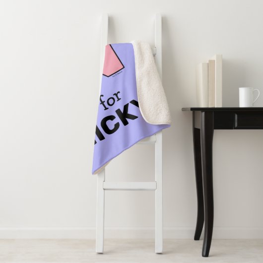 Elmo Alphabet | N Roze Sherpa Deken (In situ)