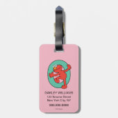 Elmo Alphabet | O BLAUWGROEN Bagagelabel (Achterkant verticaal)