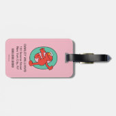 Elmo Alphabet | O BLAUWGROEN Bagagelabel (Achterkant horizontaal)