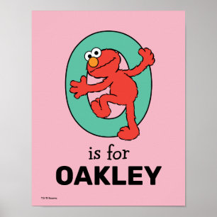Elmo Alphabet   O BLAUWGROEN Poster