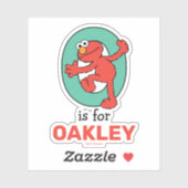 Elmo Alphabet | O BLAUWGROEN Sticker (Vel)