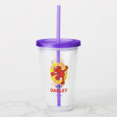 Elmo Alphabet | O ORANJE Acryl Drinkbeker (Voorkant)