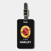 Elmo Alphabet | O ORANJE Bagagelabel (Voorkant verticaal)