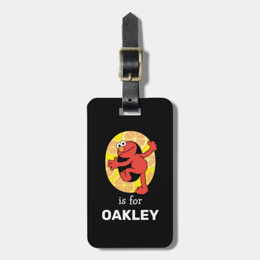 Elmo Alphabet | O ORANJE Bagagelabel (Voorkant verticaal)