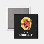 Elmo Alphabet | O ORANJE Magneet (Voorkant / Achterkant)
