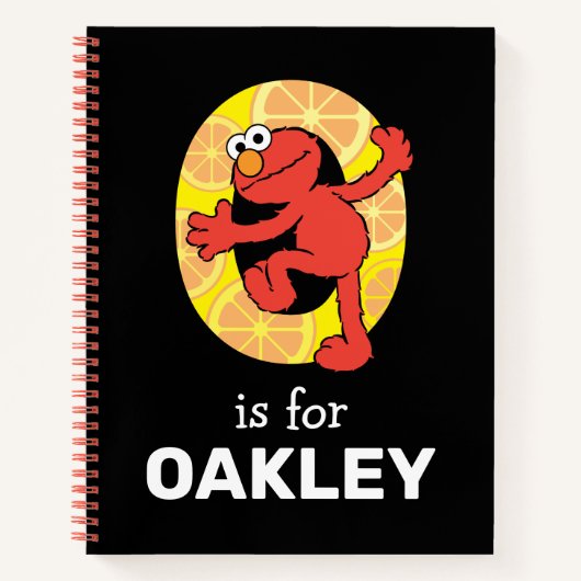 Elmo Alphabet | O ORANJE Notitieboek (Voorkant)