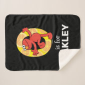 Elmo Alphabet | O ORANJE Sherpa Deken (Voorkant (horizontaal))