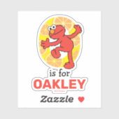 Elmo Alphabet | O ORANJE Sticker (Vel)