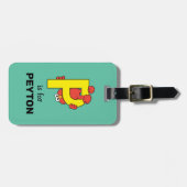 Elmo Alphabet | P Geel Bagagelabel (Voorkant horizontaal)