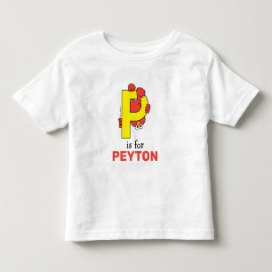 Elmo Alphabet   P Geel Kinder Shirts