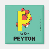 Elmo Alphabet | P Geel Magneet (Voorkant)