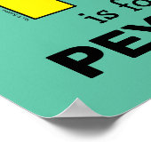 Elmo Alphabet | P Geel Poster (Hoek)