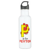 Elmo Alphabet | P Geel Waterfles (Voorkant)