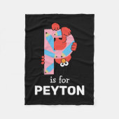 Elmo Alphabet | P-Raad Fleece Deken (Voorkant)