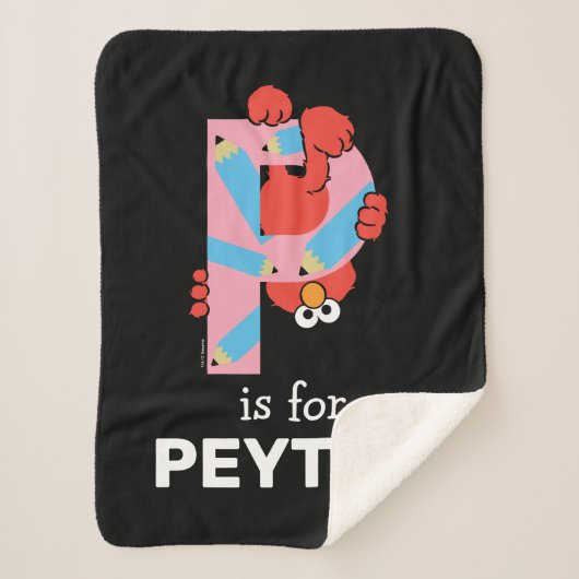 Elmo Alphabet | P-Raad Sherpa Deken (Voorkant)