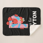 Elmo Alphabet | P-Raad Sherpa Deken (Voorkant (horizontaal))