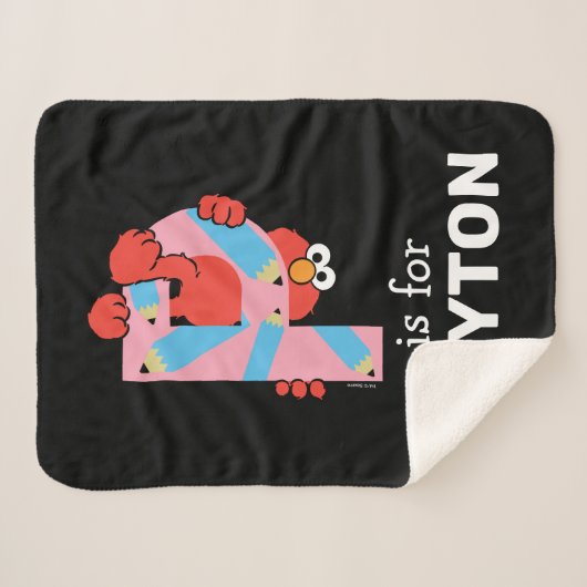 Elmo Alphabet | P-Raad Sherpa Deken (Voorkant (horizontaal))