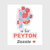 Elmo Alphabet | P-Raad Sticker (Vel)