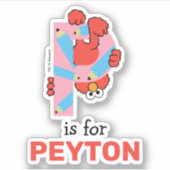 Elmo Alphabet | P-Raad Sticker (Voorkant)