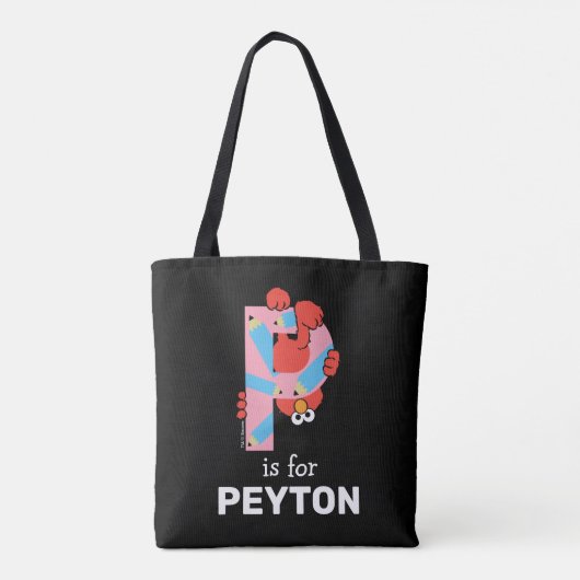 Elmo Alphabet | P-Raad Tote Bag (Achterkant)