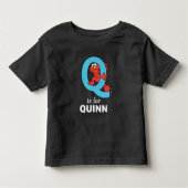 Elmo Alphabet | Q Blue Kinder Shirts (Voorkant)