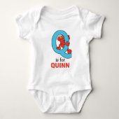 Elmo Alphabet | Q Blue Romper (Voorkant)
