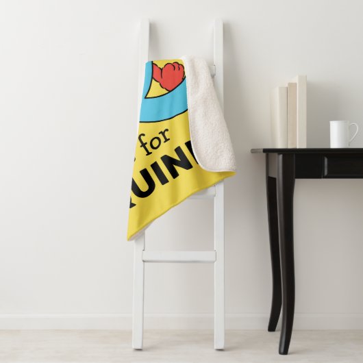 Elmo Alphabet | Q Blue Sherpa Deken (In situ)