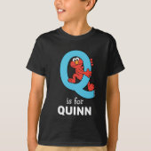 Elmo Alphabet | Q Blue T-shirt (Voorkant)