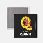 Elmo Alphabet | Q-vraagteken Magneet (Voorkant / Achterkant)