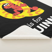 Elmo Alphabet | Q-vraagteken Sherpa Deken (3/4)