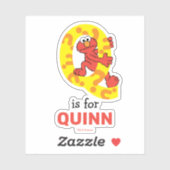 Elmo Alphabet | Q-vraagteken Sticker (Vel)