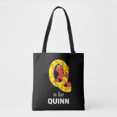 Elmo Alphabet | Q-vraagteken Tote Bag (Voorkant)