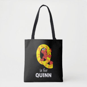 Elmo Alphabet   Q-vraagteken Tote Bag