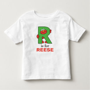 Elmo Alphabet   R Groen Kinder Shirts