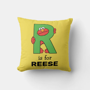 Elmo Alphabet   R Groen Kussen
