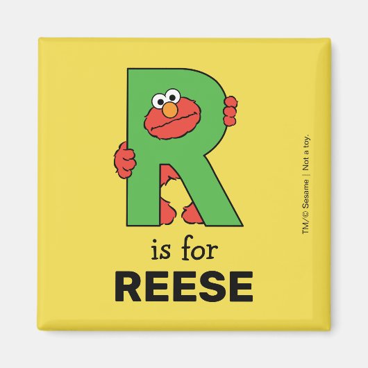 Elmo Alphabet | R Groen Magneet (Voorkant)