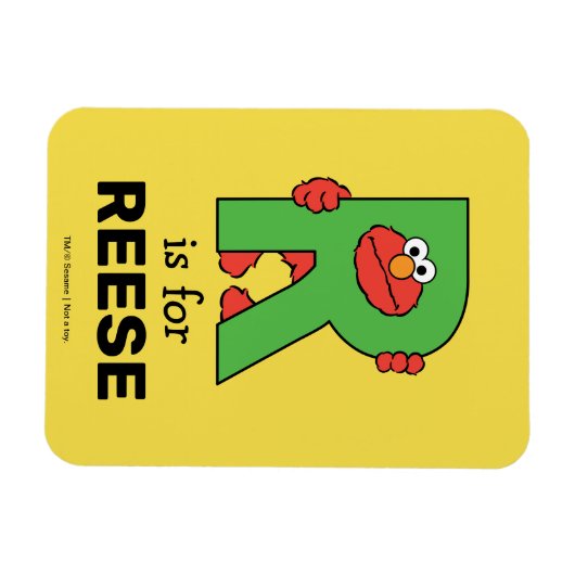 Elmo Alphabet | R Groen Magneet (Horizontaal)