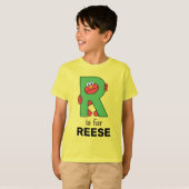 Elmo Alphabet | R Groen T-shirt (Voorkant volledig)