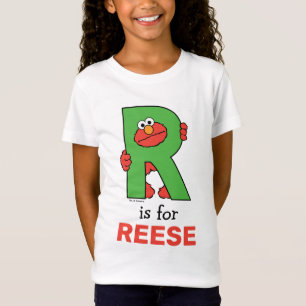 Elmo Alphabet   R Groen T-shirt