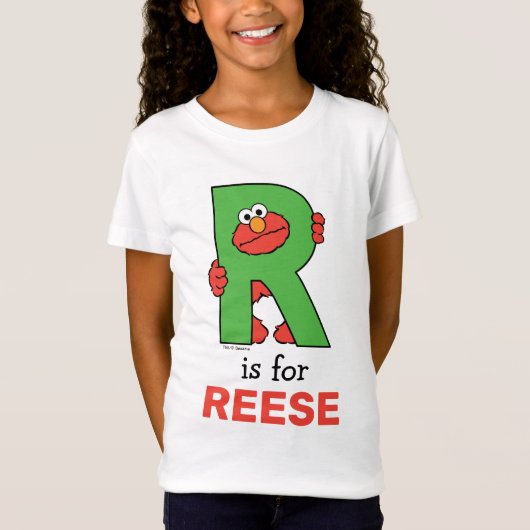 Elmo Alphabet | R Groen T-shirt (Voorkant)