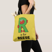 Elmo Alphabet | R Groen Tote Bag (Dichtbij)