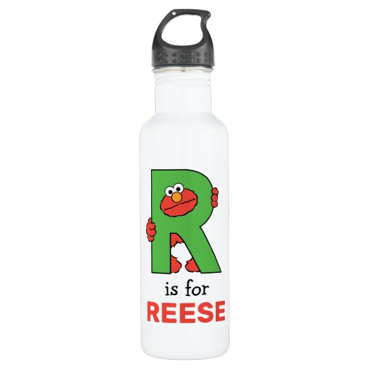 Elmo Alphabet | R Groen Waterfles (Voorkant)