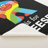 Elmo Alphabet | R Rainbow Sherpa Deken (3/4)