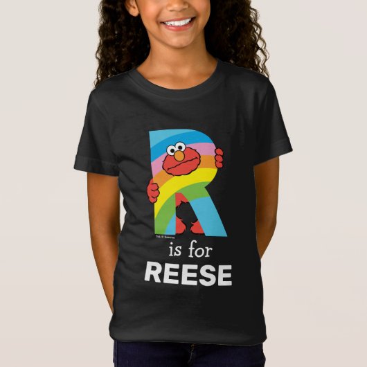 Elmo Alphabet | R Rainbow T-shirt (Voorkant)