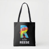 Elmo Alphabet | R Rainbow Tote Bag (Voorkant)