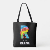 Elmo Alphabet | R Rainbow Tote Bag (Achterkant)