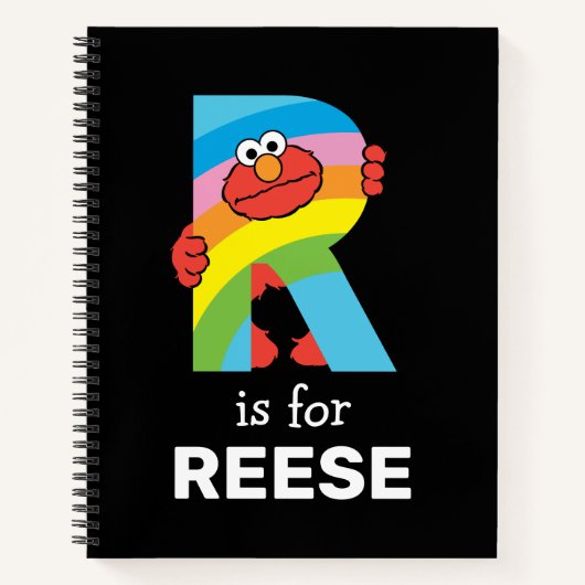 Elmo Alphabet | R Regenboog Notitieboek (Voorkant)